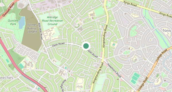 Map of the area around Birmingham (Kingstanding) driving test centre, B44 9UL