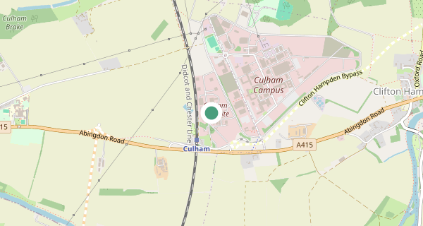 Map of the area around Culham LGV driving test centre, OX14 3DA