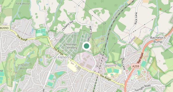 Map of the area around Hastings (Ore) driving test centre, TN35 4NN