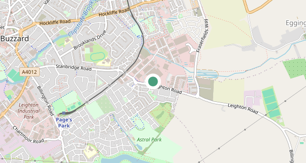 Map of the area around Leighton Buzzard (Stanbridge Road) driving test centre, LU7 4QG