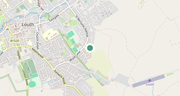 Map of the area around Louth driving test centre, LN11 8RS
