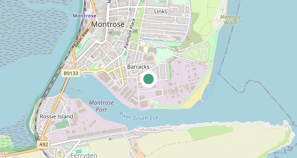 Map of the area around Montrose driving test centre, DD10 8EE