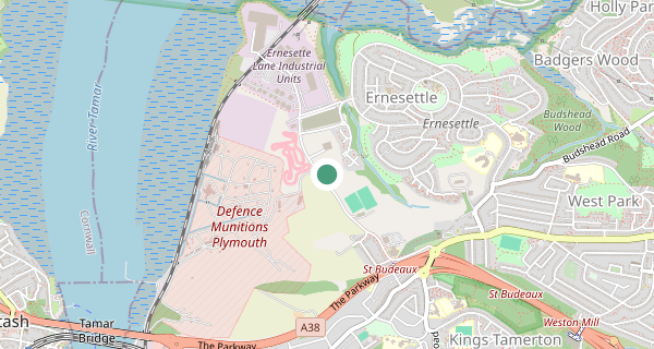 Map of the area around Plymouth driving test centre, PL5 2EY