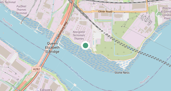 Map of the area around Thurrock LGV (London) driving test centre, RM20 3EY